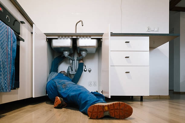 Professional Plumbing technician working in Lannon, WI